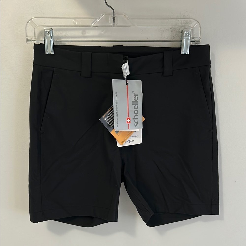 Kit and Ace Navigator Slim Fit Black Shorts